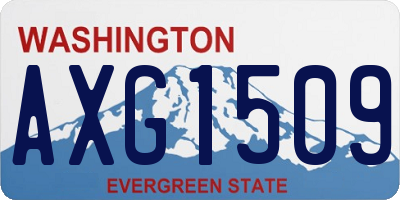 WA license plate AXG1509