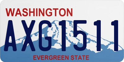 WA license plate AXG1511