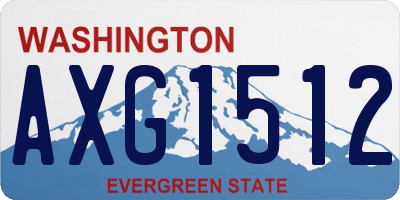 WA license plate AXG1512