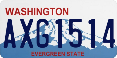 WA license plate AXG1514