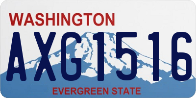 WA license plate AXG1516