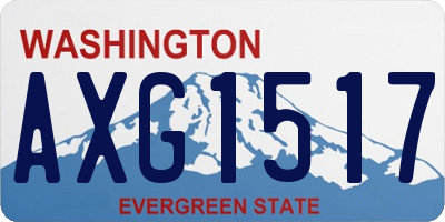 WA license plate AXG1517