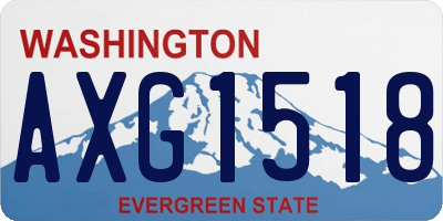 WA license plate AXG1518
