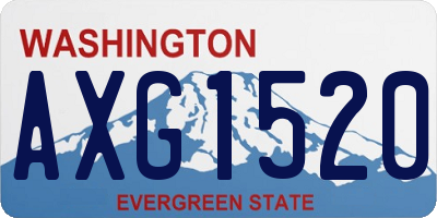WA license plate AXG1520