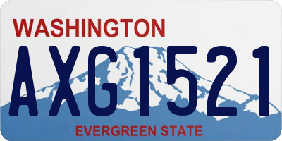 WA license plate AXG1521
