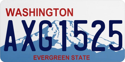 WA license plate AXG1525