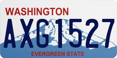 WA license plate AXG1527