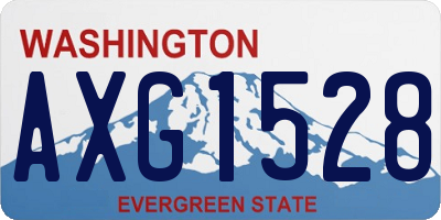 WA license plate AXG1528