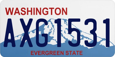 WA license plate AXG1531