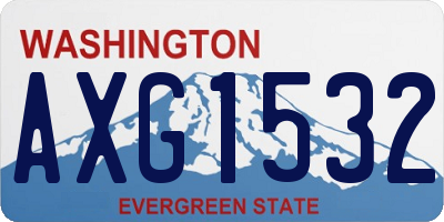 WA license plate AXG1532