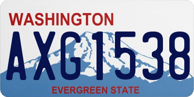 WA license plate AXG1538