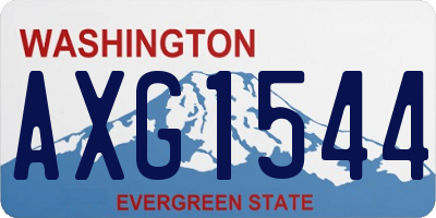 WA license plate AXG1544