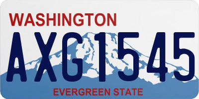 WA license plate AXG1545
