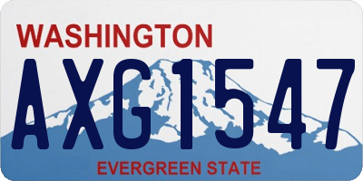 WA license plate AXG1547