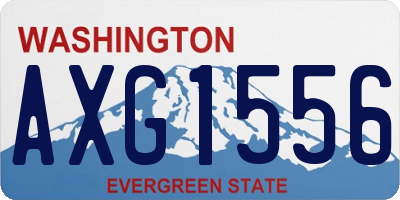 WA license plate AXG1556