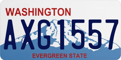 WA license plate AXG1557