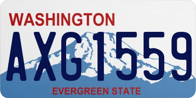WA license plate AXG1559