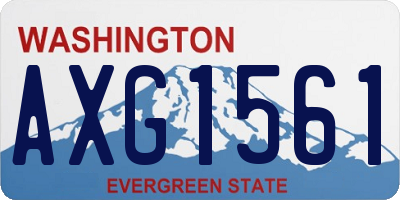 WA license plate AXG1561