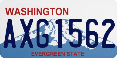 WA license plate AXG1562