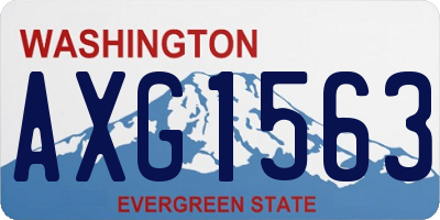 WA license plate AXG1563