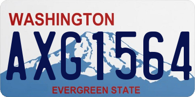 WA license plate AXG1564