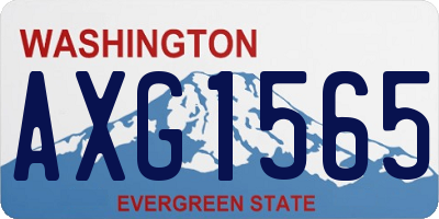 WA license plate AXG1565