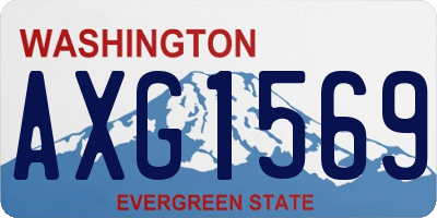 WA license plate AXG1569