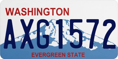 WA license plate AXG1572