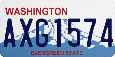 WA license plate AXG1574
