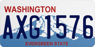 WA license plate AXG1576