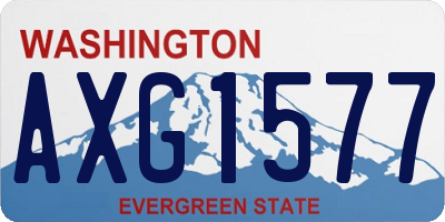 WA license plate AXG1577