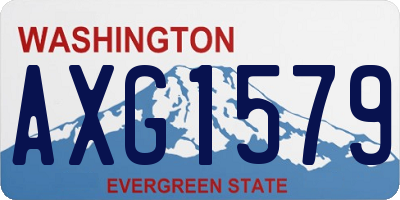 WA license plate AXG1579