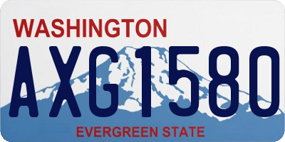 WA license plate AXG1580