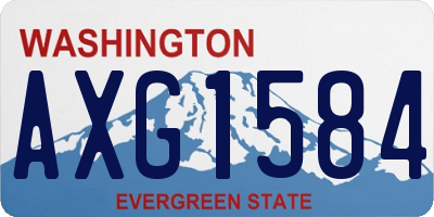 WA license plate AXG1584
