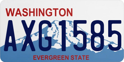 WA license plate AXG1585