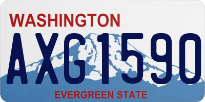 WA license plate AXG1590