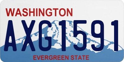 WA license plate AXG1591