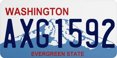 WA license plate AXG1592