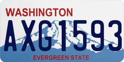 WA license plate AXG1593