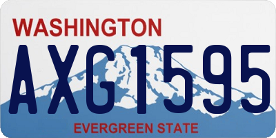 WA license plate AXG1595