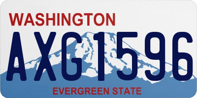 WA license plate AXG1596