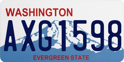 WA license plate AXG1598