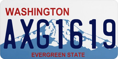 WA license plate AXG1619