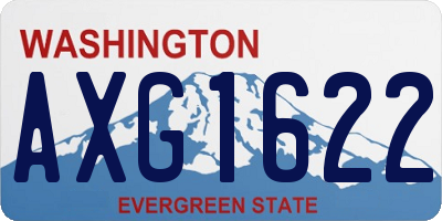WA license plate AXG1622