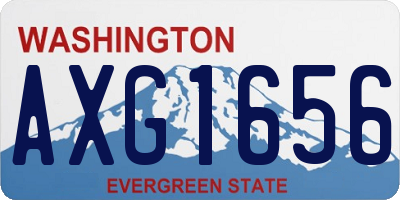 WA license plate AXG1656