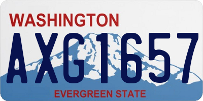 WA license plate AXG1657