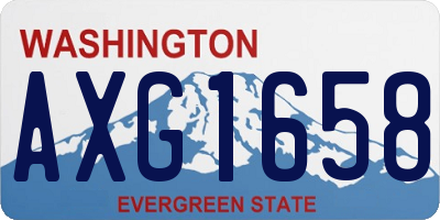 WA license plate AXG1658