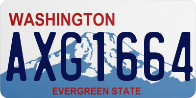 WA license plate AXG1664