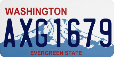 WA license plate AXG1679