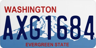 WA license plate AXG1684